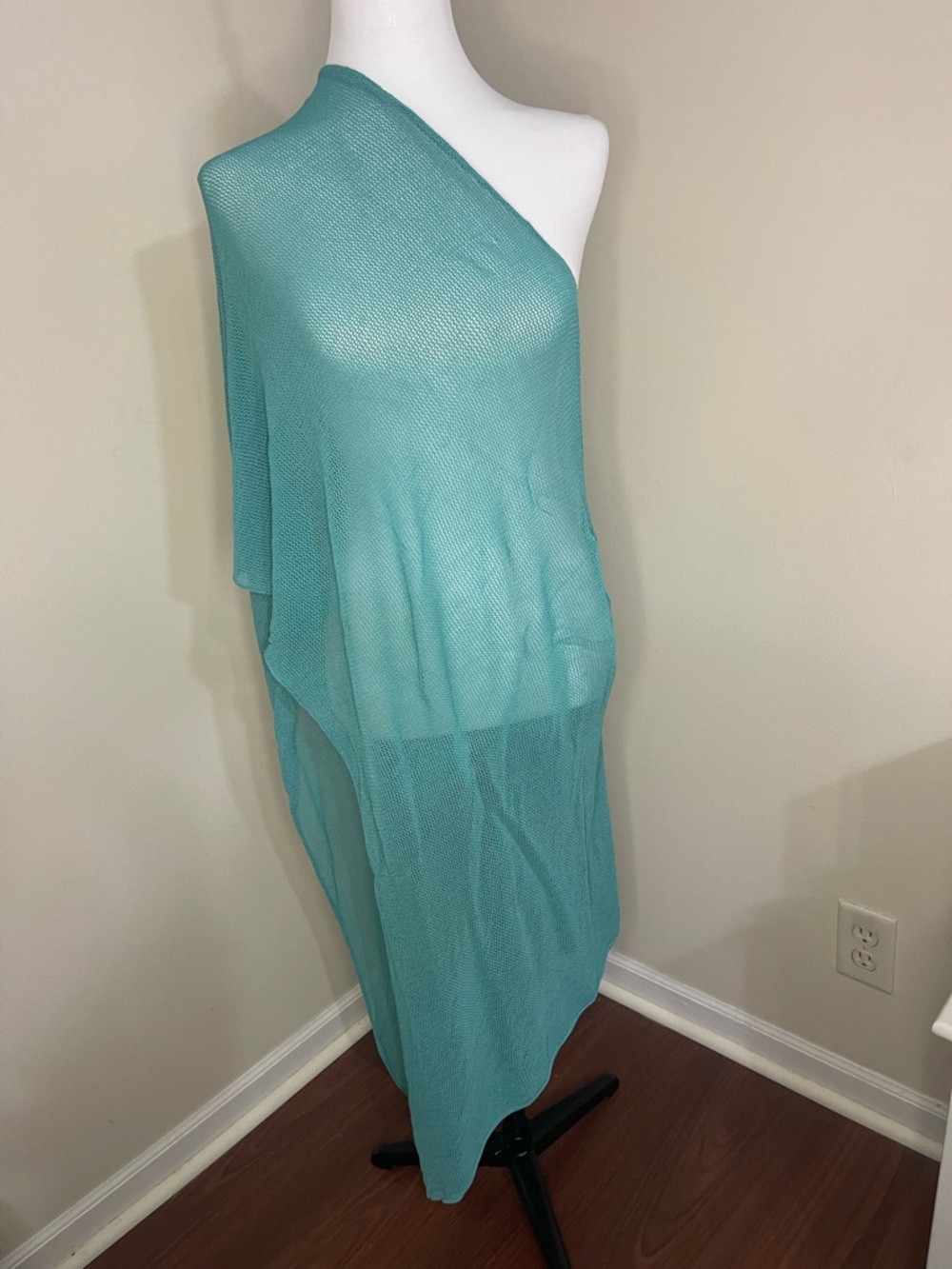 Peck & Peck Aqua Mesh Swim Cover-Up One Size Beach Coverup